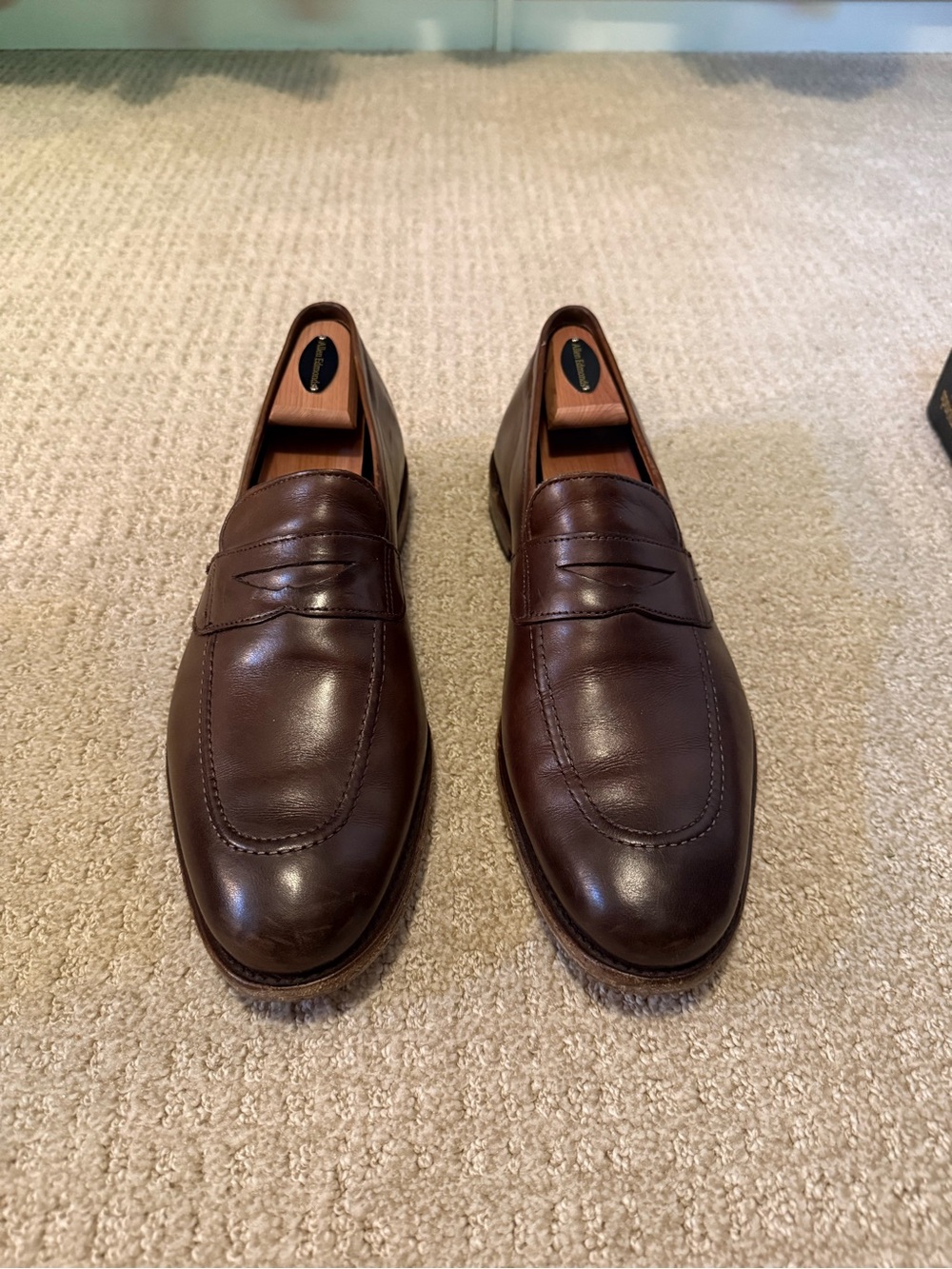 Allen Edmonds Brown Leather Penny Loafers